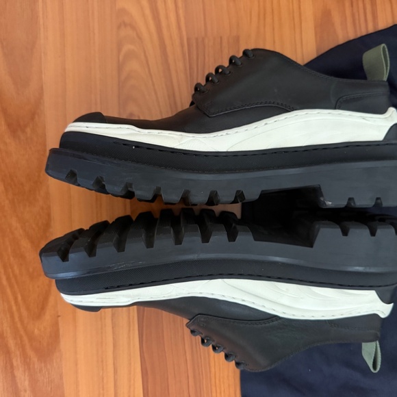 Dior x Sacai Black Men's Derby Shoes Sz 8 Orig. $1600 - Picture 4 of 12